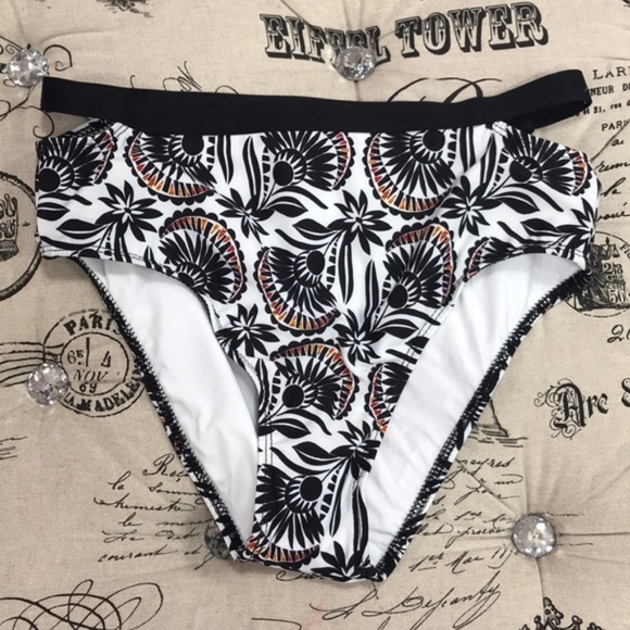 NWOT Ella Moss High Waist Swim Bikini Bottom - Picture 4 of 6